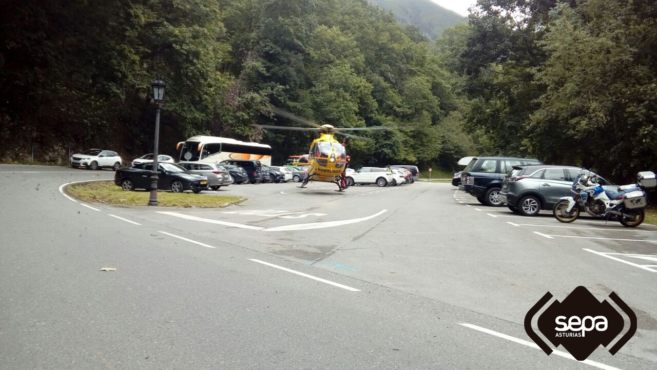 Dos personas resultan heridas tras sufrir un grave accidente en Cangas de Onís 1