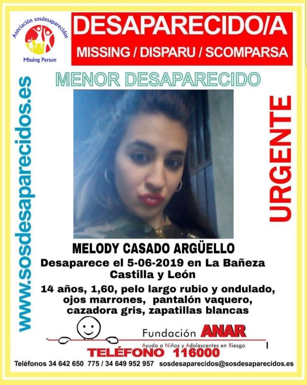 Buscan a una chica desaparecida de 14 años en La Bañeza (León) 1