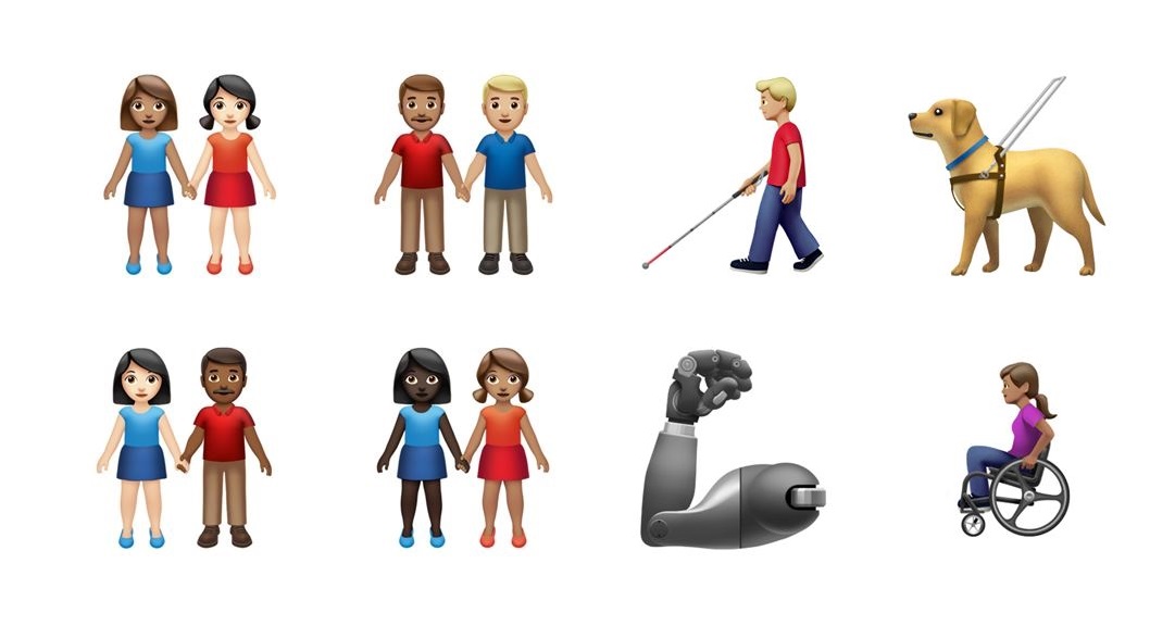 Nuevos emojis más inclusivos a partir de otoño 1