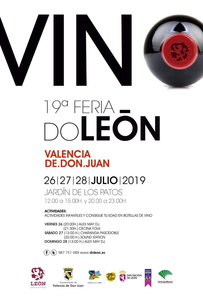 Trece bodegas de DO León se dan cita este fin de semana en la Feria del Vino de Valencia de Don Juan 2