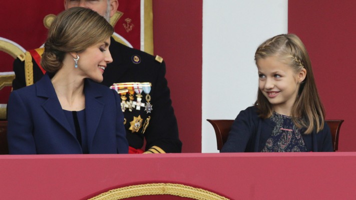 La reina letizia y la princesa leonor