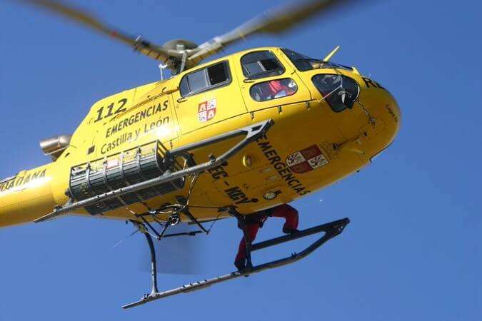 helicoptero accidente 112 navidad tráfico heridos menores mujer varón hombre fallecido rescate