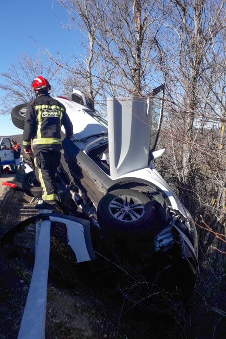 accidente de tráfico Carrocera Bomberos de León