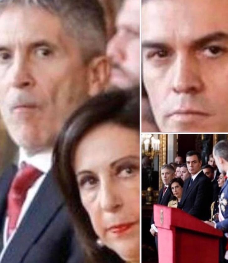  La mirada asesina de Pedro Sánchez al Rey
