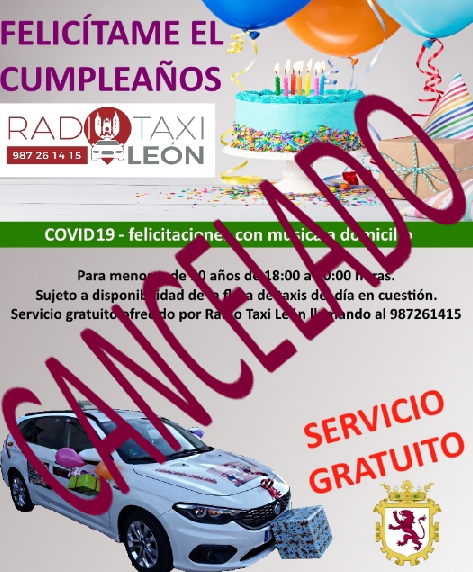 Los taxistas de León ya no felicitarán los cumpleaños