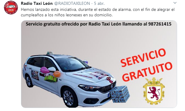 Los taxistas de León ya no felicitarán los cumpleaños