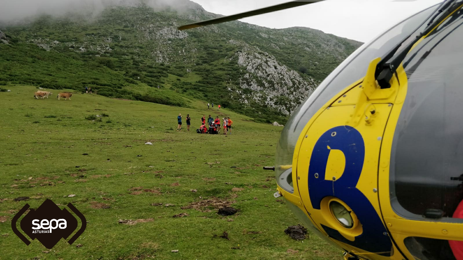 Un joven de 19 años evacuado a bordo del helicóptero medicalizado