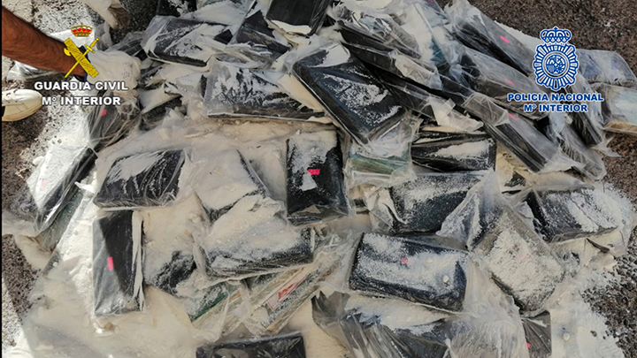 Incautados un total de 3.800 kilogramos de cocaína