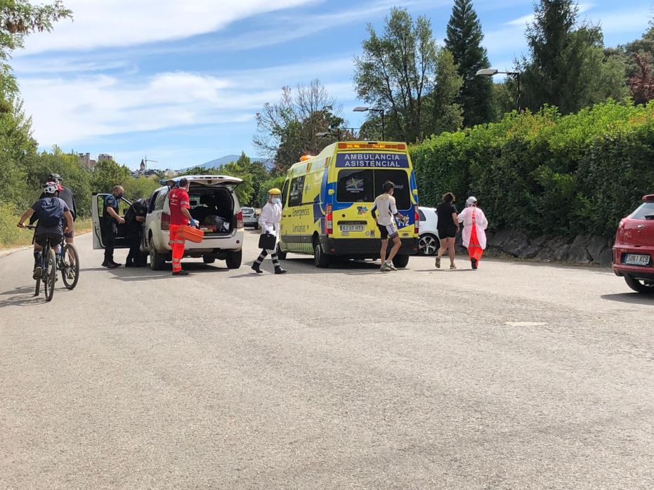 Heridos un ciclista y un peatón tras sufrir un accidente en el monte Pajariel de Ponferrada