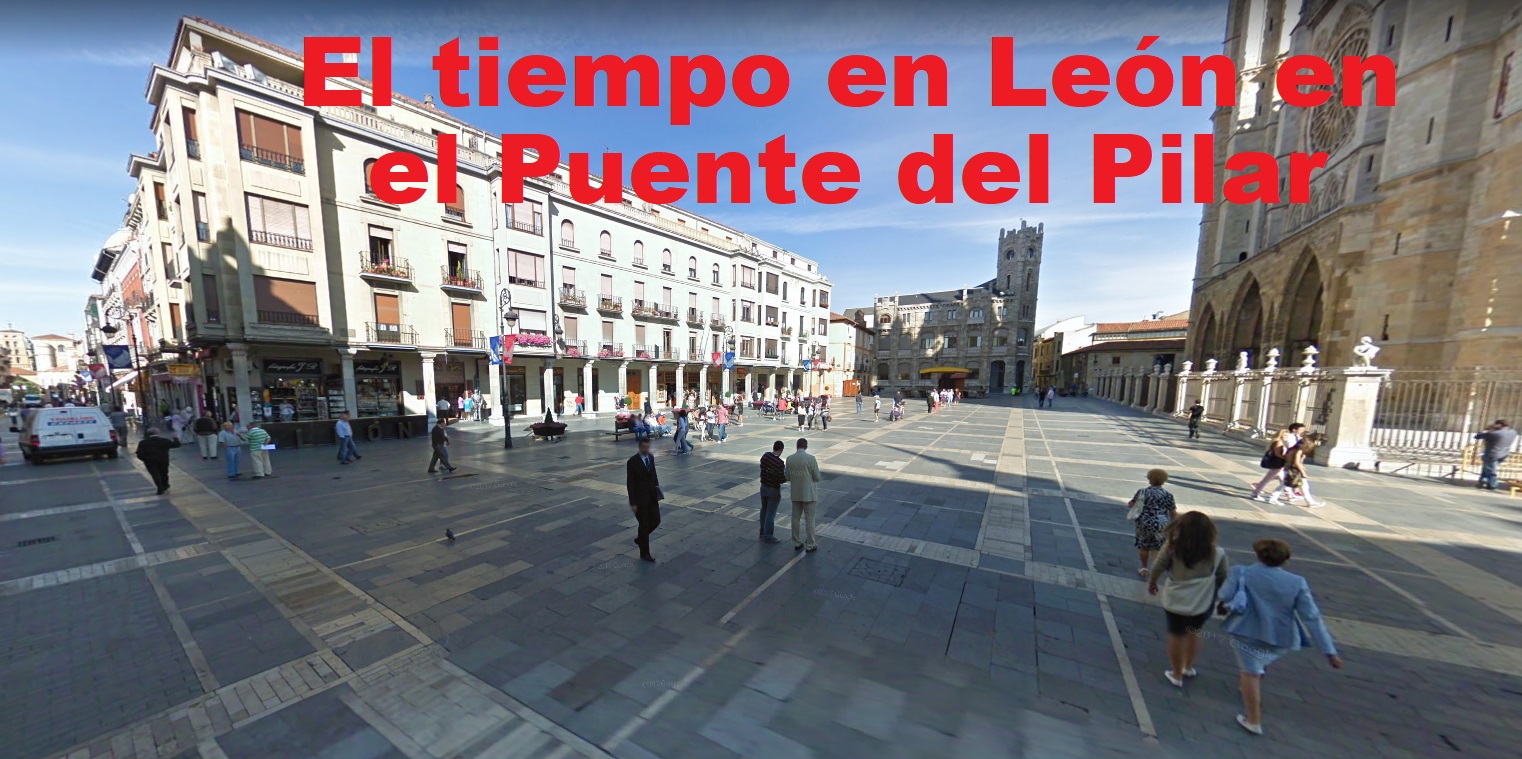 El tiempo para el Puente del Pilar en León