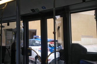 autobús atascado e León