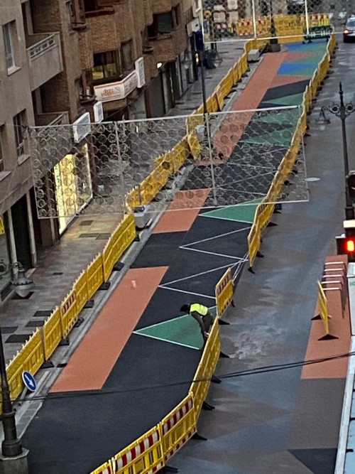 pintado de calles en León