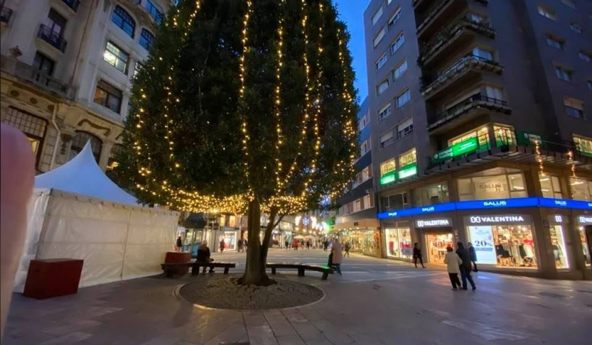 FOTOS| La espectacular iluminación navideña de Oviedo 4