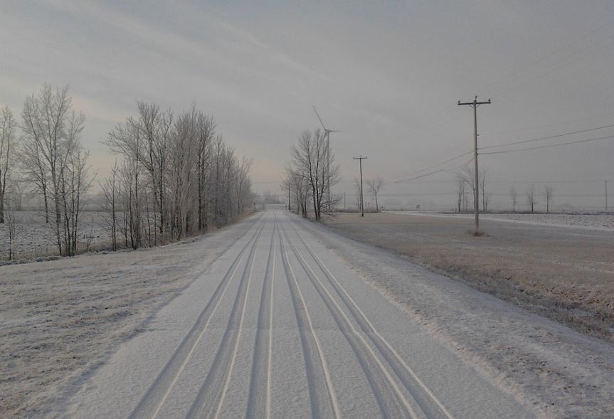 nieve carretera leon