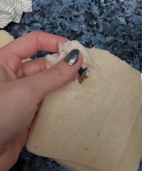 plástico en el pan de molde de Aldi
