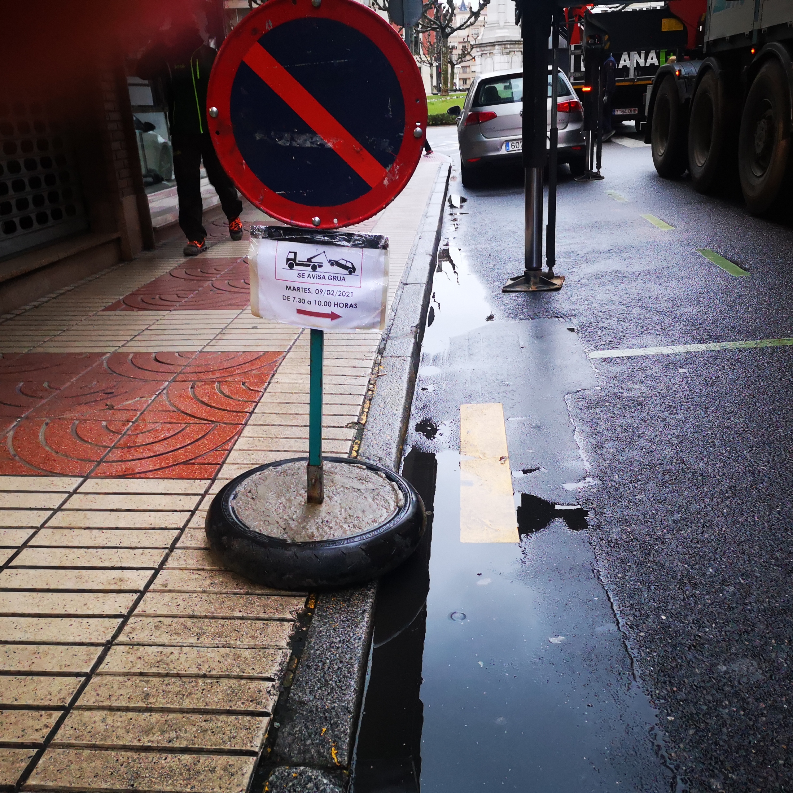 Nueva calle cortada en el centro de León 1