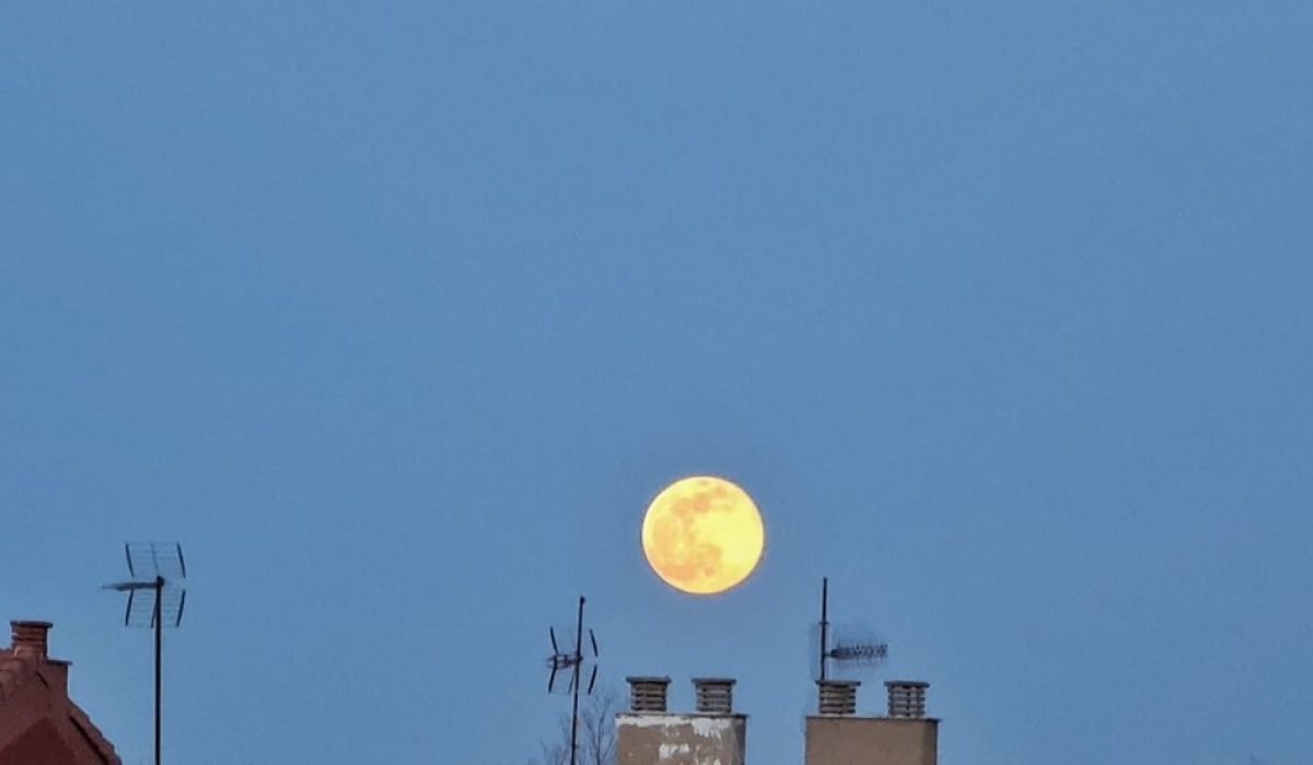Impresionante luna de ayer en León 2