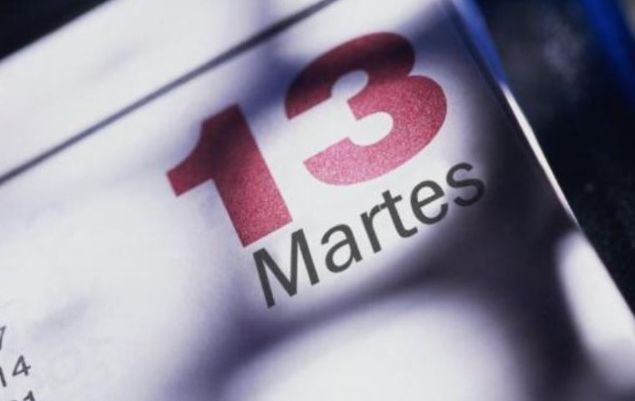 martes trece mala suerte