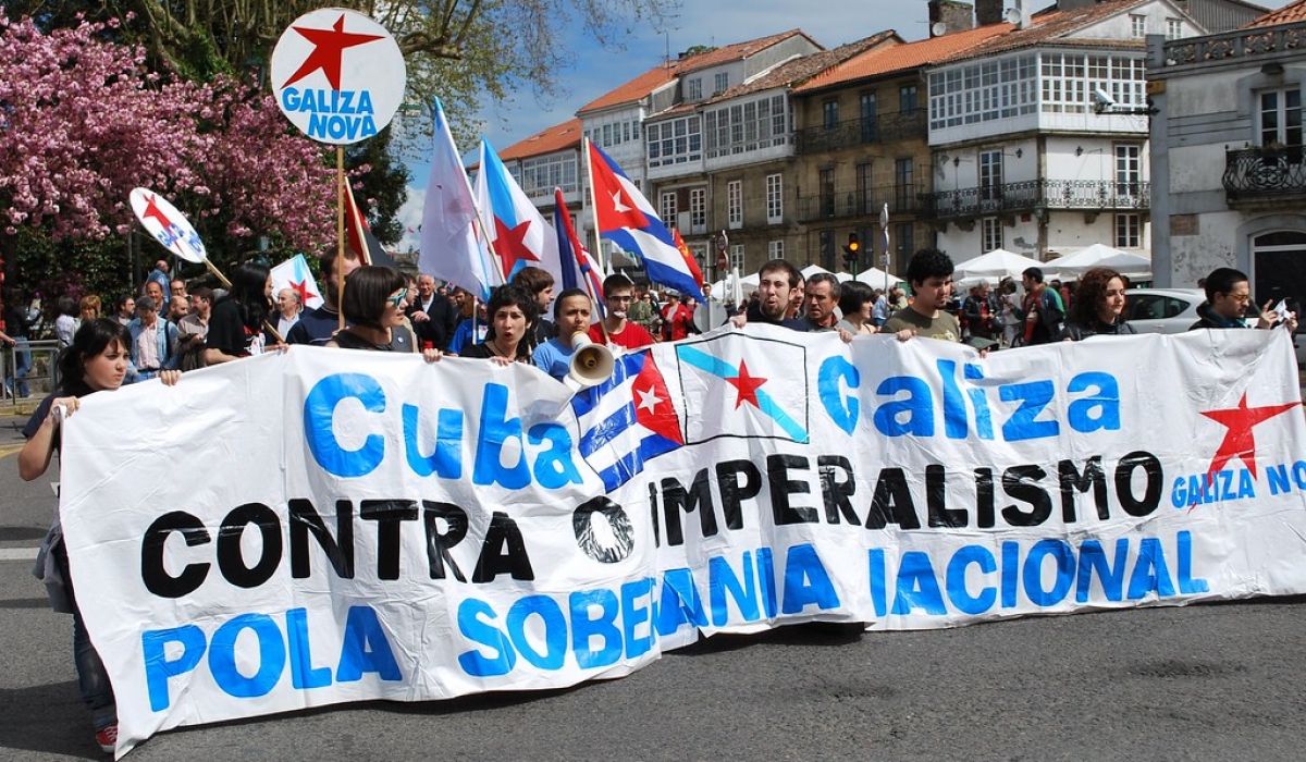 Los cubanos de León salen a manifestarse para reivindicar las injusticias de su país 1