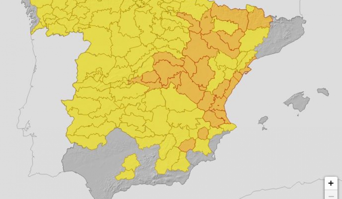León en alerta amarilla por una nueva gota fría en la Península Ibérica 1