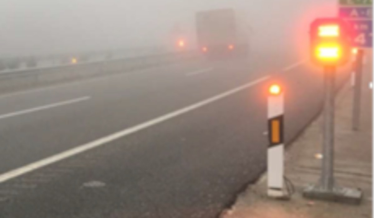 Nuevo sistema de balizamiento pionero en Europa para conducir bajo la niebla 1