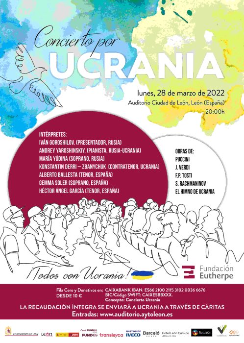 El Ayuntamiento de León se une al Concierto por Ucrania 1