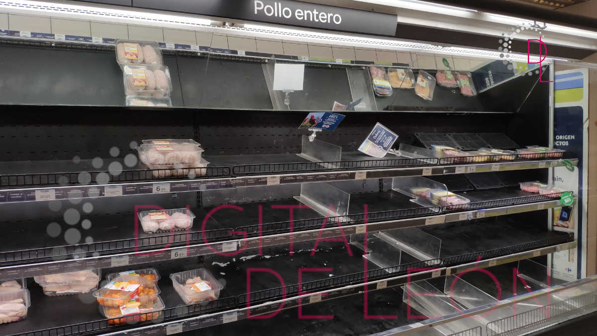 Escasez de productos en los supermercados de León 2