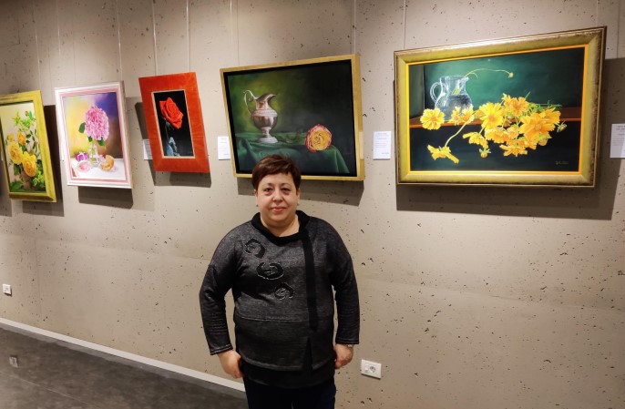 La leonesa Yolanda Castaño expone su arte en El Corte Inglés 1