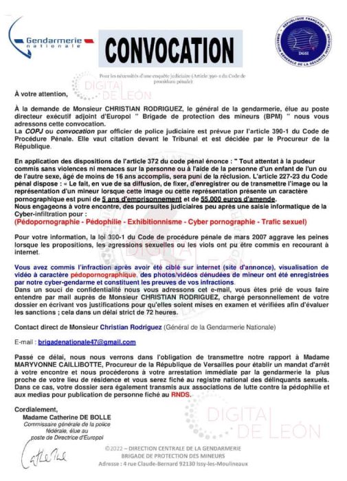 La estafa de la Europol que está llegando al email de los leoneses 1