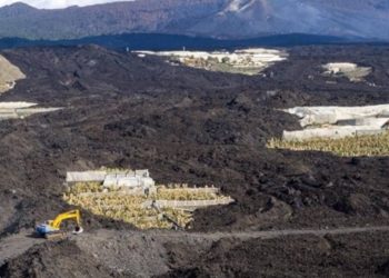 Carreteras entre coladas en La Palma