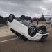 Impresionante accidente en la glorieta de Carrefour