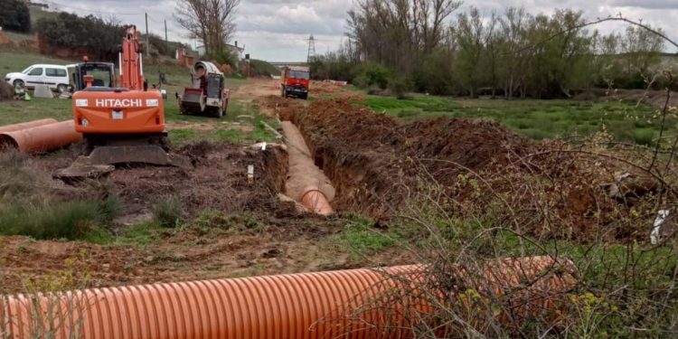 Obras en el colector de La Virgen