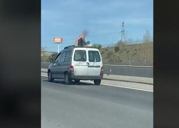 detenido conductor hombre subido al techo - Digital de León