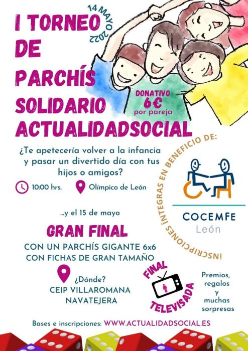 I Torneo de parchís solidario a beneficio de COCEMFE León 1