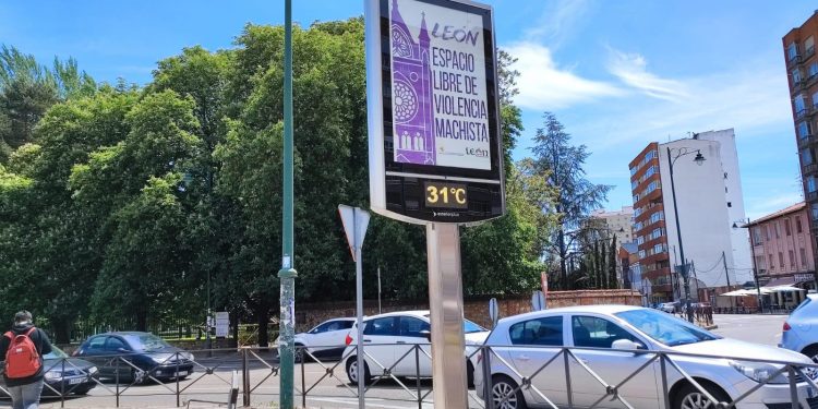 La ola de calor se deja ver en León