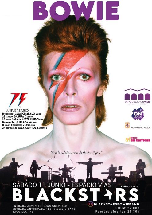Llega el tributo a David Bowie a Espacio Vías 1