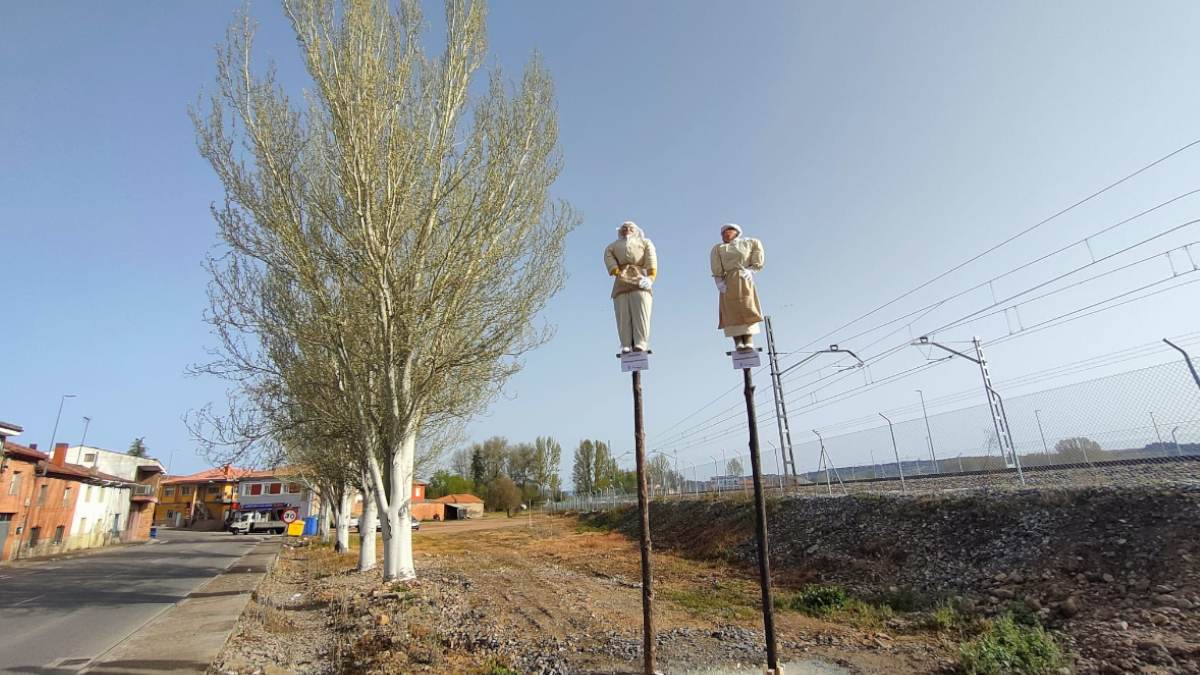 Las cuatro localidades del municipio tienen estos "monigotes"