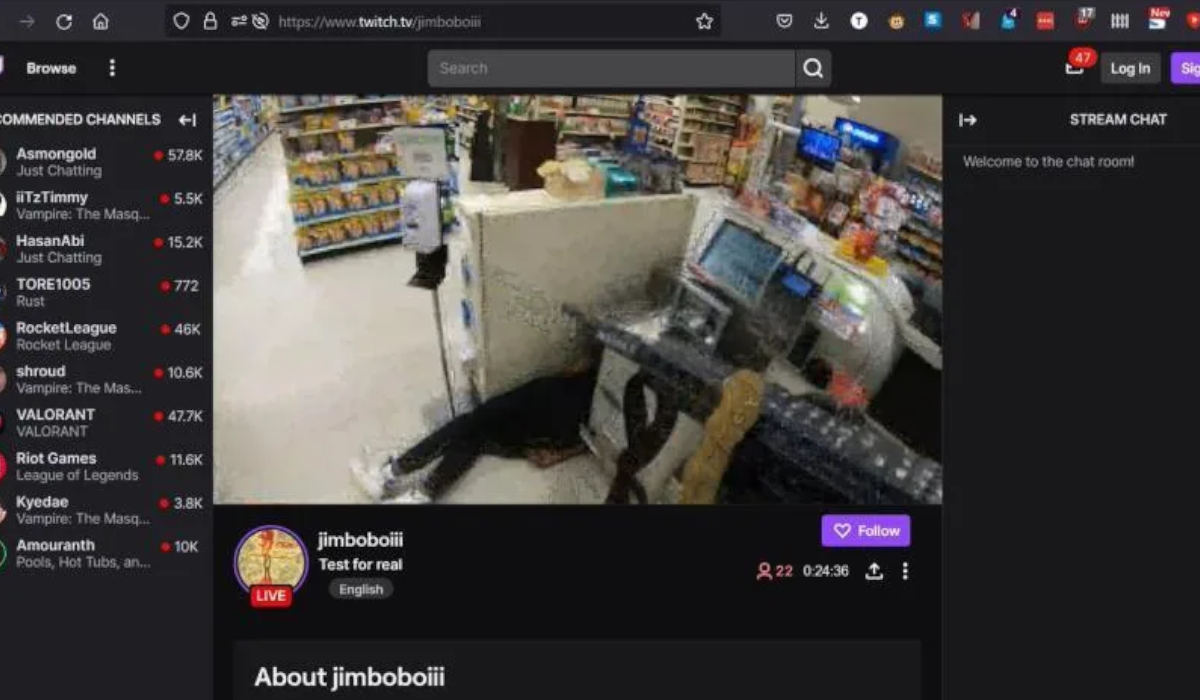 Se graba en directo mientras entra armado a un supermercado 1