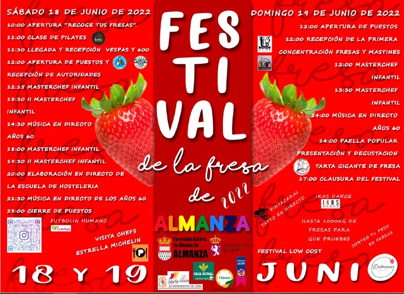 Almanza se tiñe de rojo en el Festival de la Fresa 2