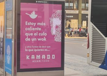 Controvertido cartel para anunciar comida asiática