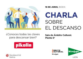 Charla sobre el descanso en El Corte Inglés