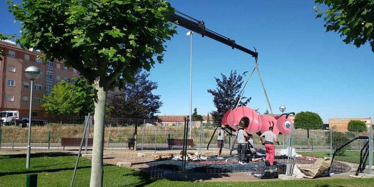 Obras en el nuevo parque