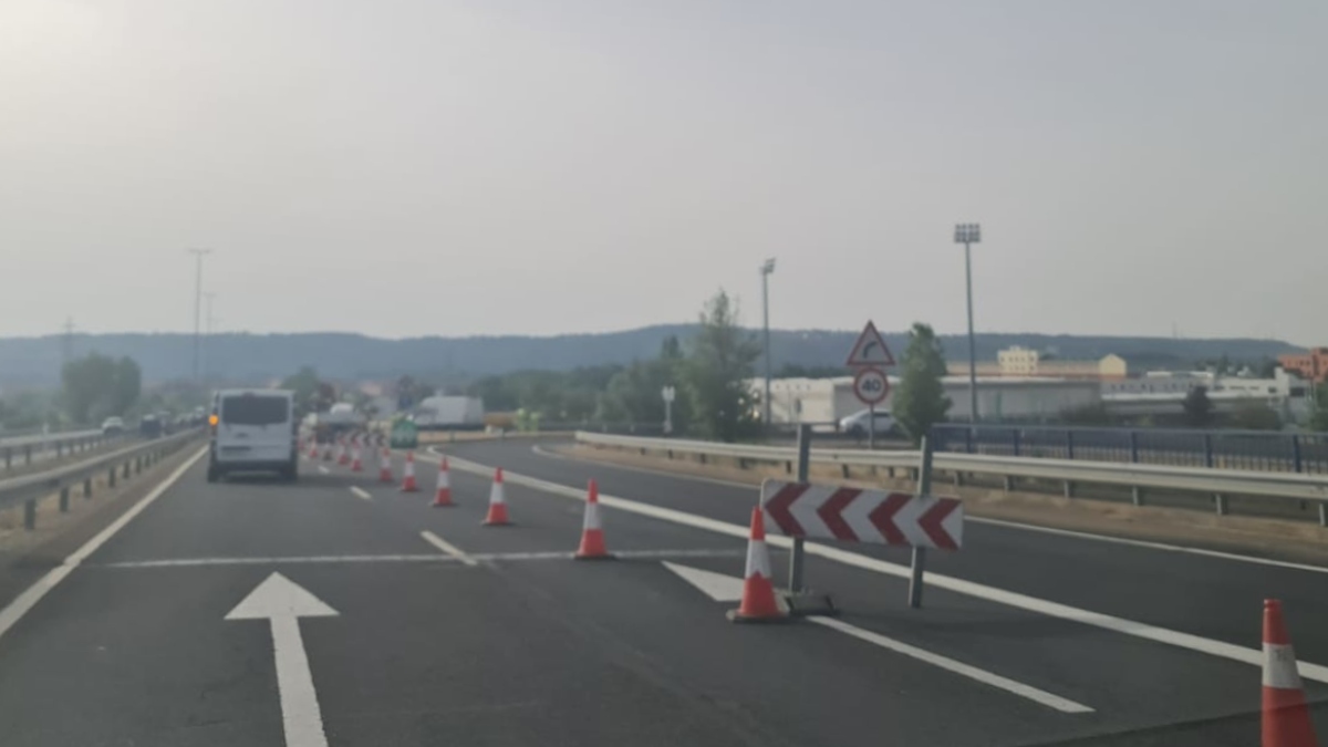 Precaución en la ronda por el corte de un carril 1