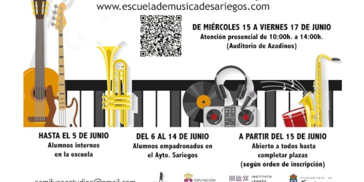 Abierto el plazo de inscripción en la Escuela Municipal de Música de Sariegos