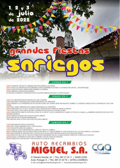 cartel fiestas de sariegos