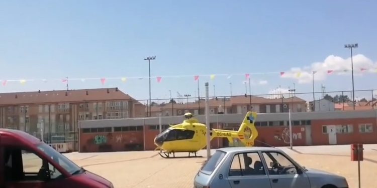 helicoptero en trobajo