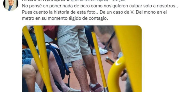 Un contagiado de viruela del mono viaja en el Metro de Madrid