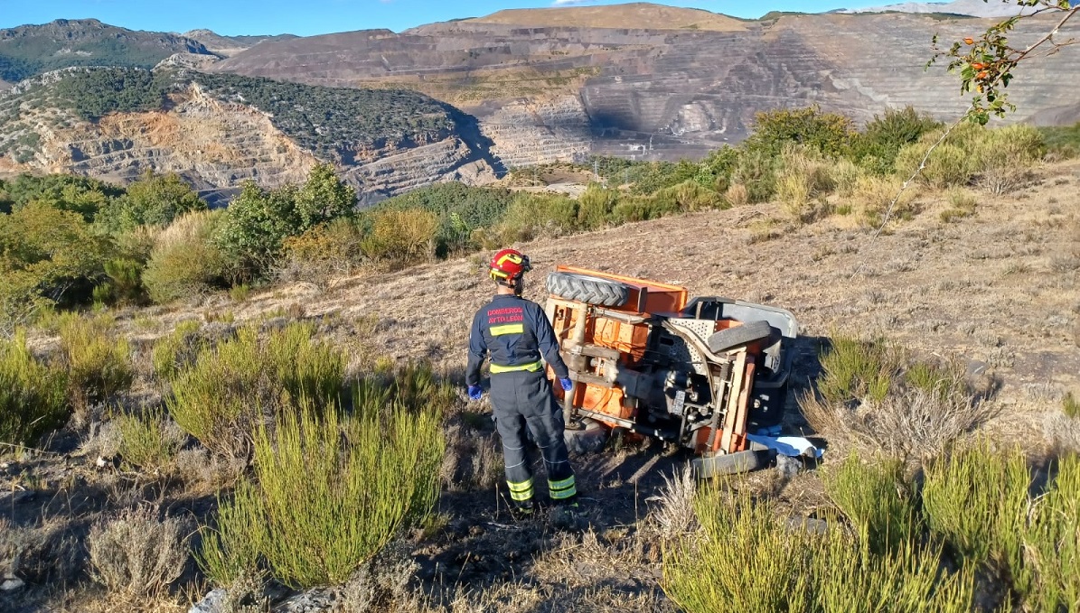 Un hombre muere al quedar atrapado bajo un dumper 1