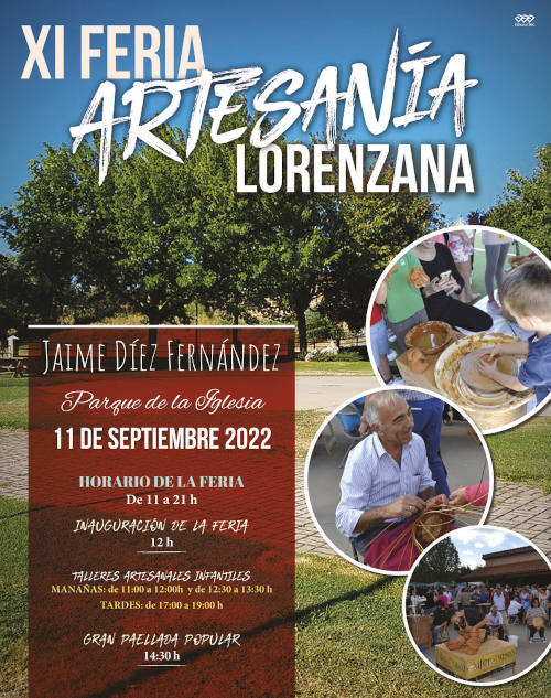 cartel XI feria de artesania de lorenzana