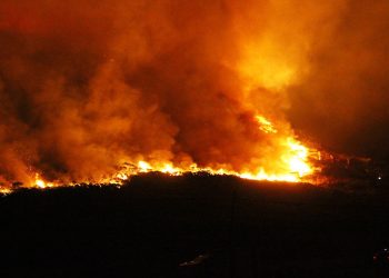 incendio campo de tiro del teleno